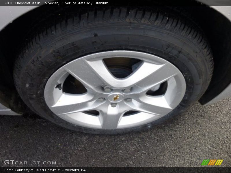 Silver Ice Metallic / Titanium 2010 Chevrolet Malibu LS Sedan