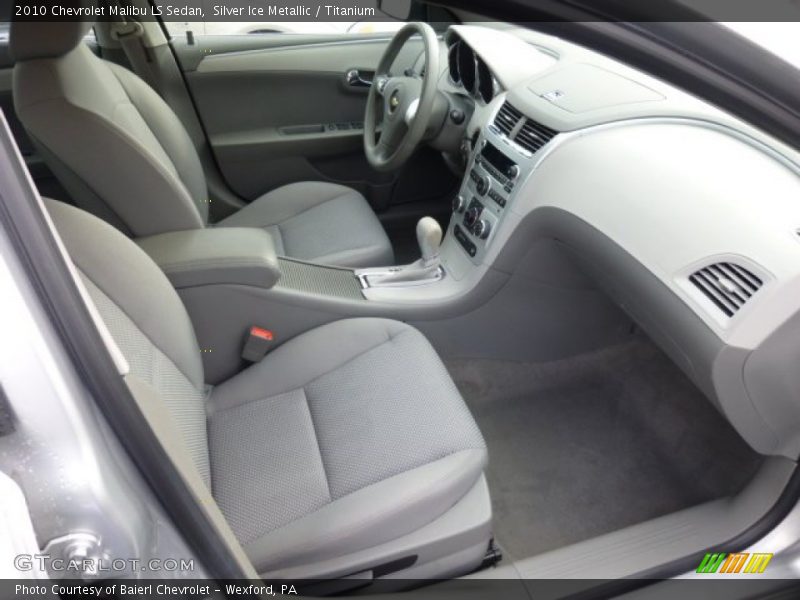 Silver Ice Metallic / Titanium 2010 Chevrolet Malibu LS Sedan