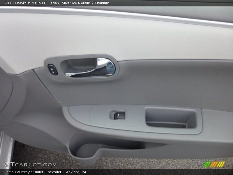 Silver Ice Metallic / Titanium 2010 Chevrolet Malibu LS Sedan
