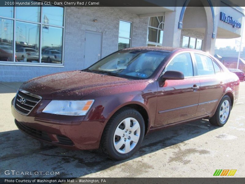 Dark Cherry Red / Camel 2010 Hyundai Sonata GLS