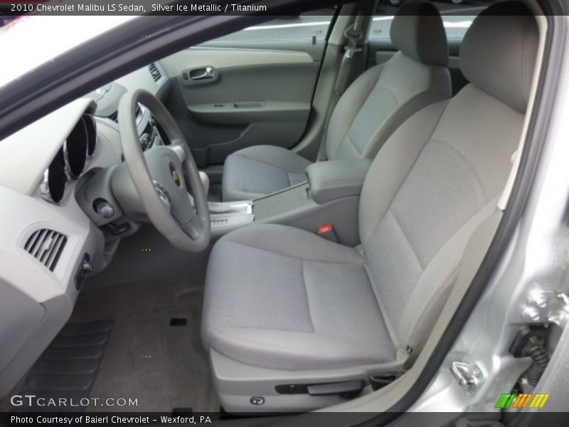 Silver Ice Metallic / Titanium 2010 Chevrolet Malibu LS Sedan