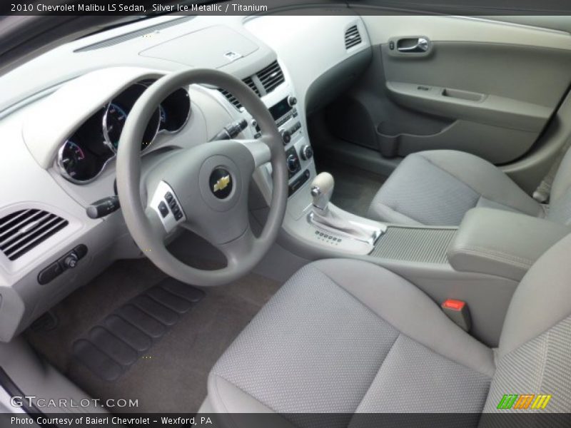 Silver Ice Metallic / Titanium 2010 Chevrolet Malibu LS Sedan