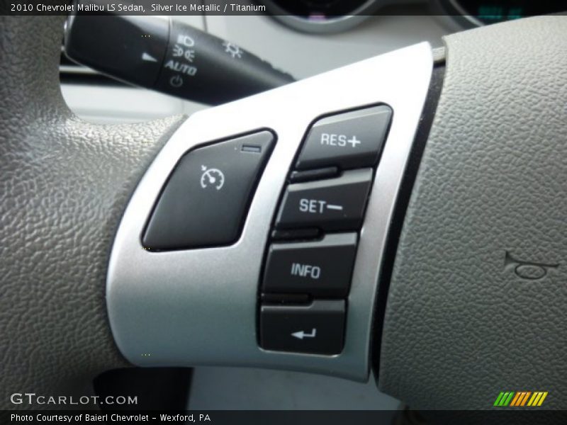 Silver Ice Metallic / Titanium 2010 Chevrolet Malibu LS Sedan