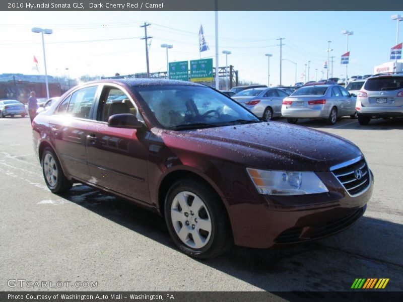 Dark Cherry Red / Camel 2010 Hyundai Sonata GLS