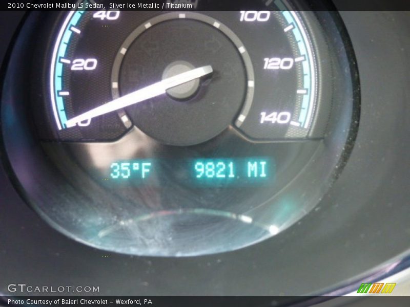 Silver Ice Metallic / Titanium 2010 Chevrolet Malibu LS Sedan
