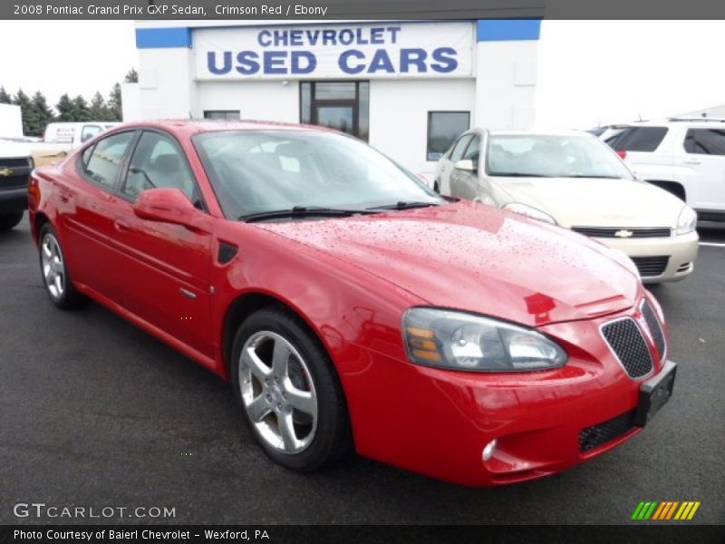 Crimson Red / Ebony 2008 Pontiac Grand Prix GXP Sedan