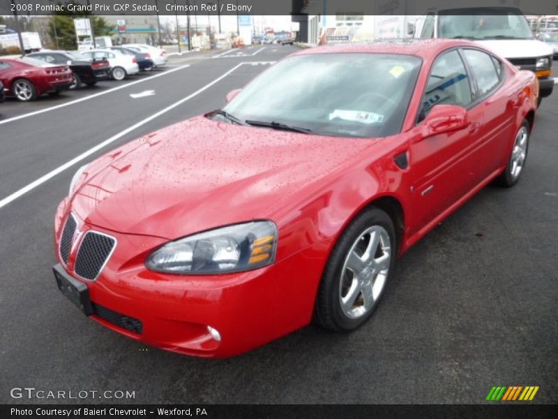 Crimson Red / Ebony 2008 Pontiac Grand Prix GXP Sedan