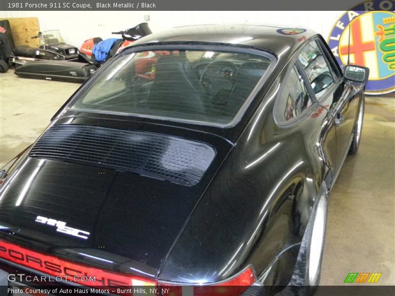 Black Metallic / Black 1981 Porsche 911 SC Coupe