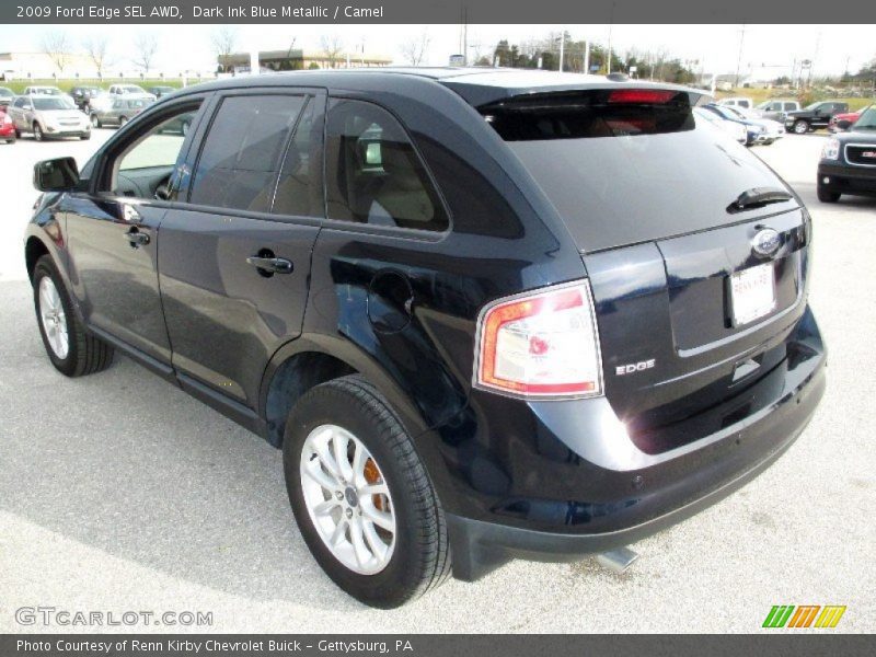 Dark Ink Blue Metallic / Camel 2009 Ford Edge SEL AWD