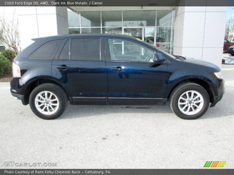 Dark Ink Blue Metallic / Camel 2009 Ford Edge SEL AWD