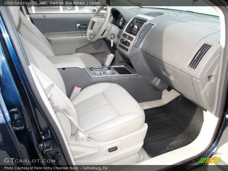 Dark Ink Blue Metallic / Camel 2009 Ford Edge SEL AWD