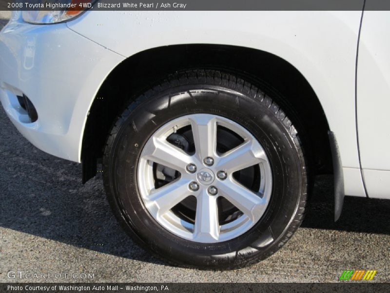 Blizzard White Pearl / Ash Gray 2008 Toyota Highlander 4WD