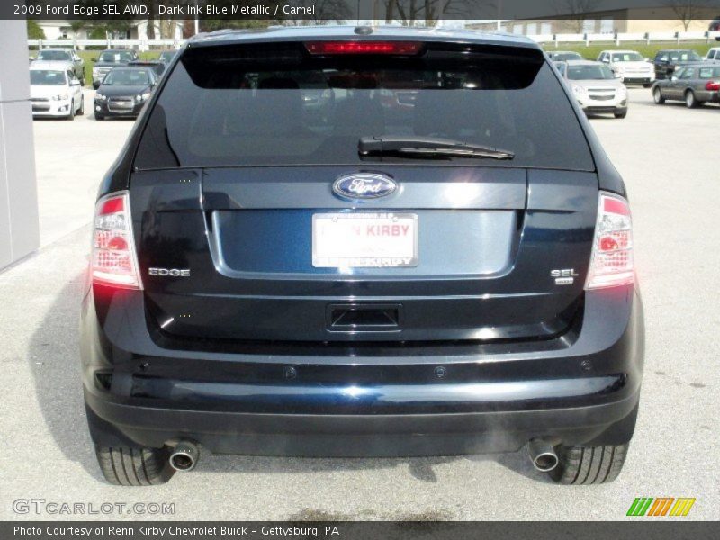 Dark Ink Blue Metallic / Camel 2009 Ford Edge SEL AWD