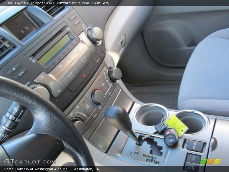 Blizzard White Pearl / Ash Gray 2008 Toyota Highlander 4WD