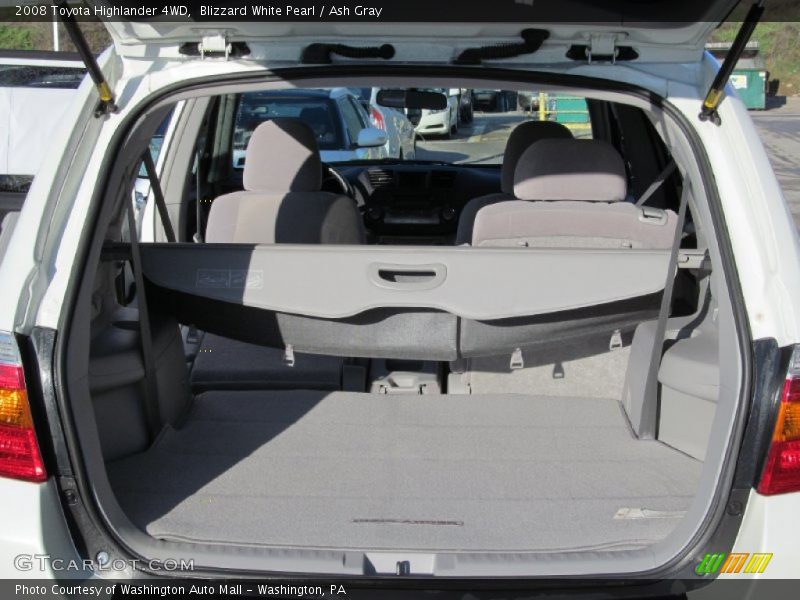 Blizzard White Pearl / Ash Gray 2008 Toyota Highlander 4WD