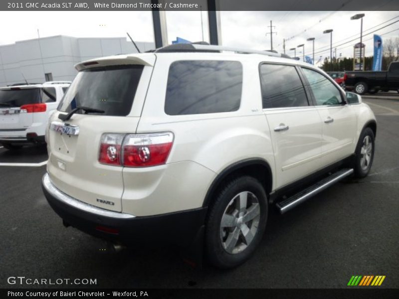 White Diamond Tintcoat / Cashmere 2011 GMC Acadia SLT AWD
