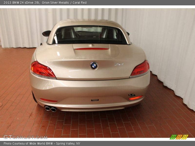 Orion Silver Metallic / Coral Red 2013 BMW Z4 sDrive 28i