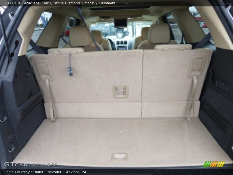 White Diamond Tintcoat / Cashmere 2011 GMC Acadia SLT AWD