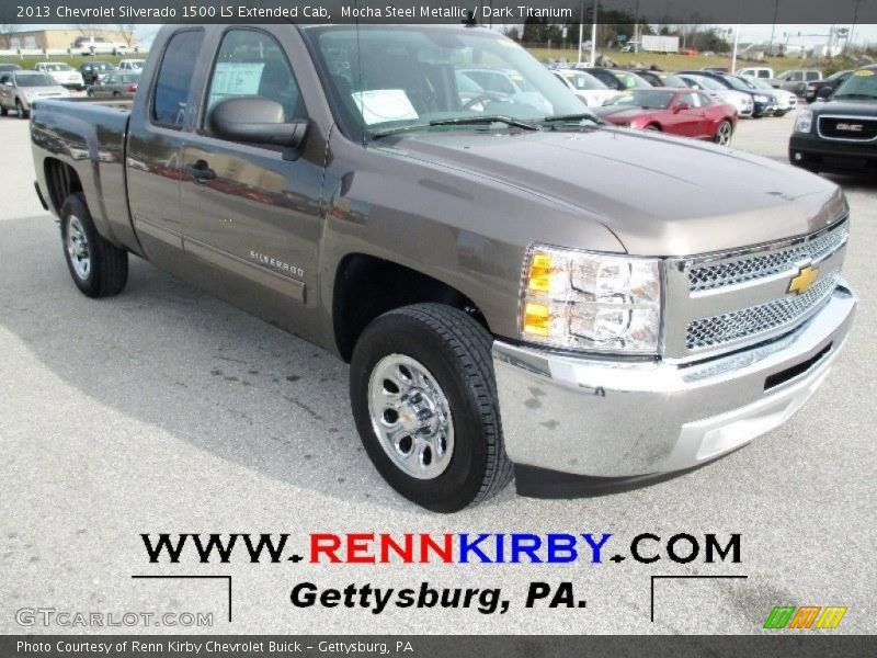 Mocha Steel Metallic / Dark Titanium 2013 Chevrolet Silverado 1500 LS Extended Cab