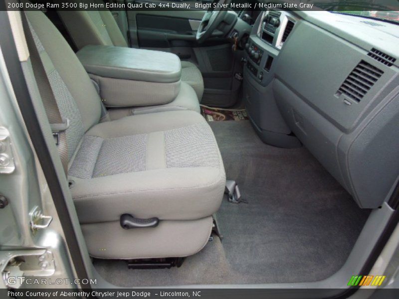 Bright Silver Metallic / Medium Slate Gray 2008 Dodge Ram 3500 Big Horn Edition Quad Cab 4x4 Dually