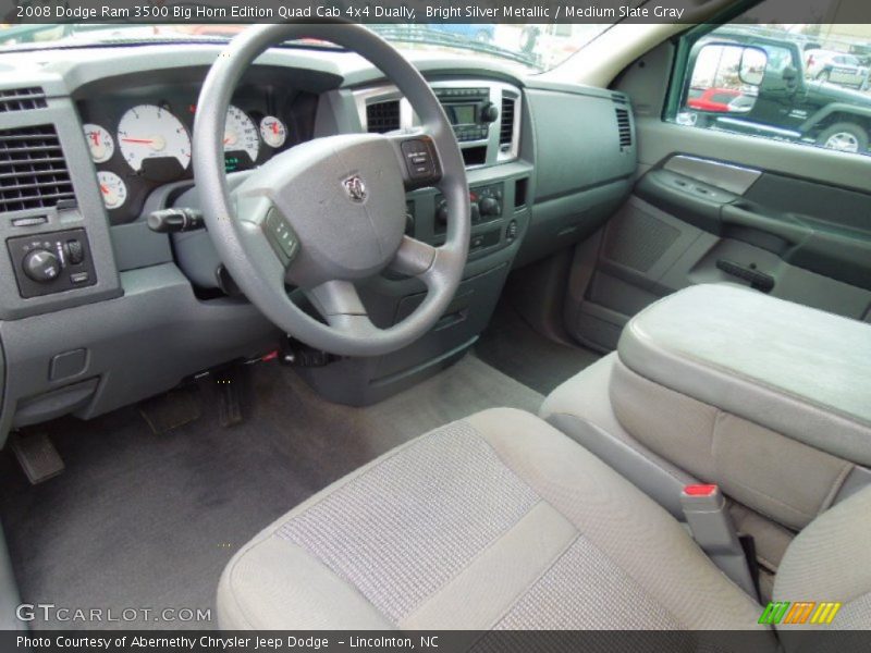 Medium Slate Gray Interior - 2008 Ram 3500 Big Horn Edition Quad Cab 4x4 Dually 