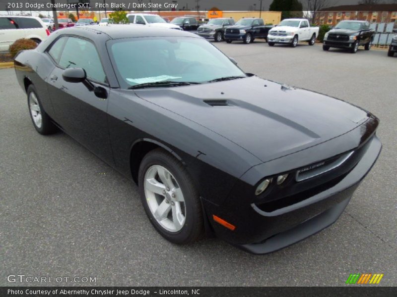 Pitch Black / Dark Slate Gray 2013 Dodge Challenger SXT