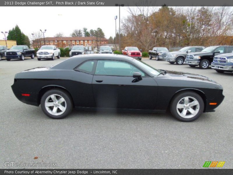 Pitch Black / Dark Slate Gray 2013 Dodge Challenger SXT