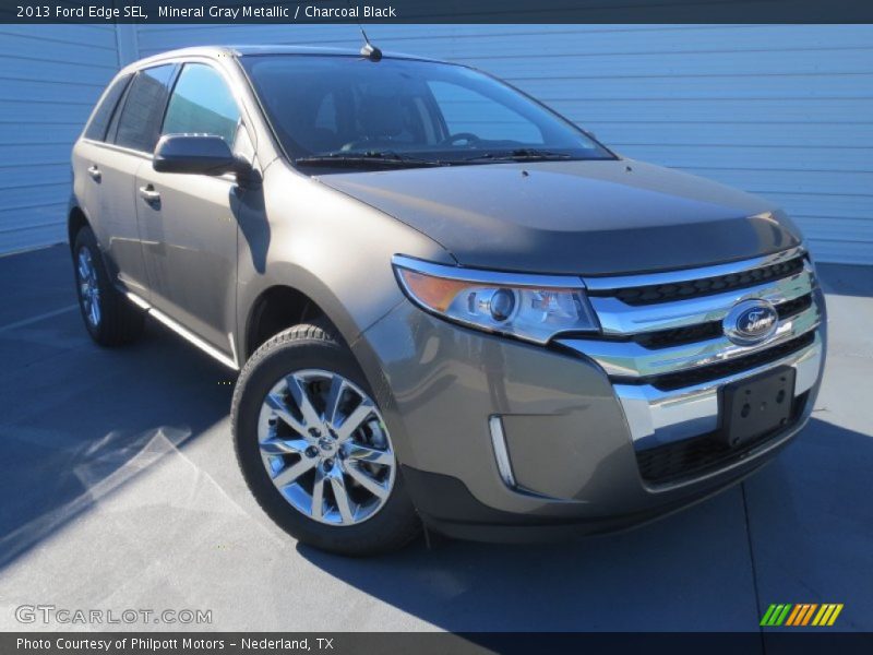 Mineral Gray Metallic / Charcoal Black 2013 Ford Edge SEL