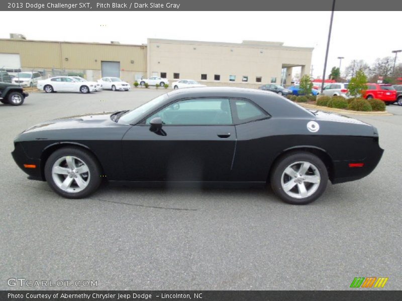 Pitch Black / Dark Slate Gray 2013 Dodge Challenger SXT