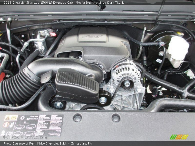 Mocha Steel Metallic / Dark Titanium 2013 Chevrolet Silverado 1500 LS Extended Cab