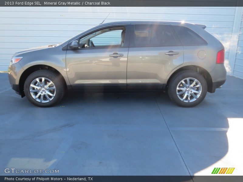 Mineral Gray Metallic / Charcoal Black 2013 Ford Edge SEL