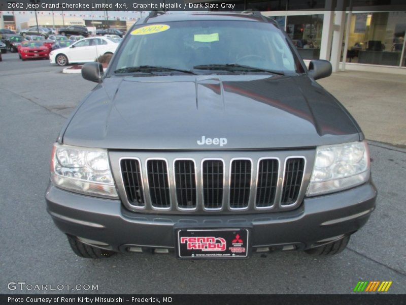 Graphite Metallic / Dark Slate Gray 2002 Jeep Grand Cherokee Limited 4x4