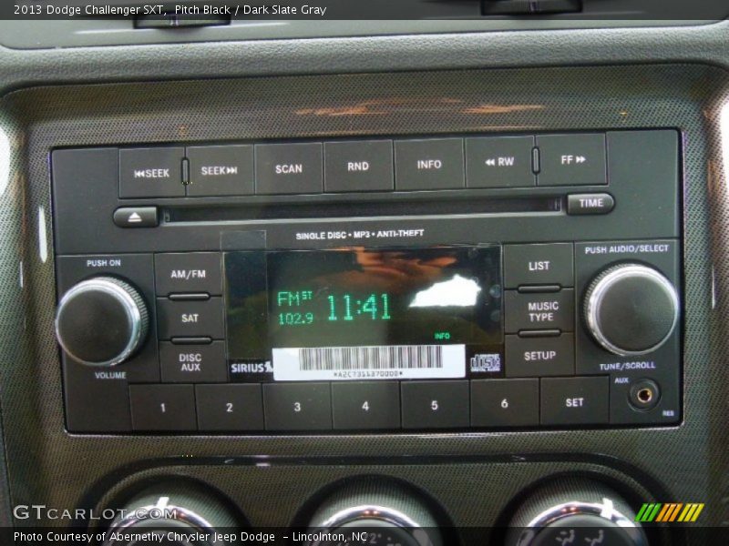 Pitch Black / Dark Slate Gray 2013 Dodge Challenger SXT