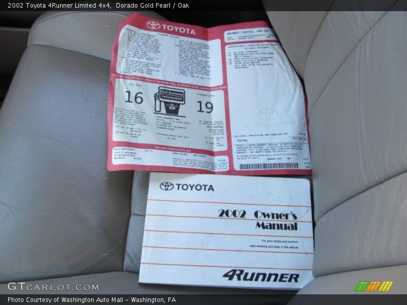 Dorado Gold Pearl / Oak 2002 Toyota 4Runner Limited 4x4