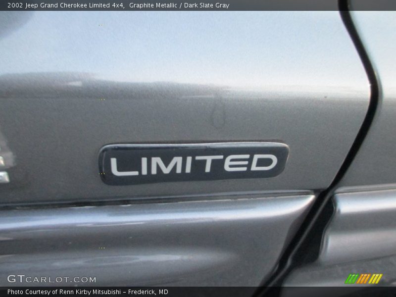 Graphite Metallic / Dark Slate Gray 2002 Jeep Grand Cherokee Limited 4x4