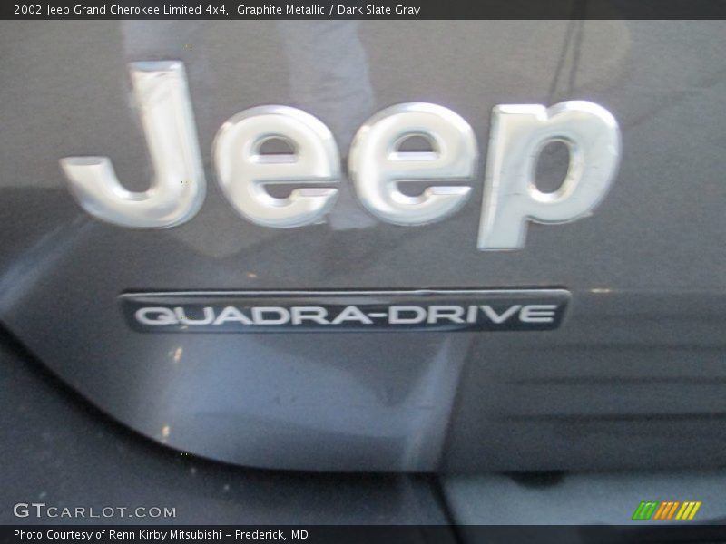 Graphite Metallic / Dark Slate Gray 2002 Jeep Grand Cherokee Limited 4x4