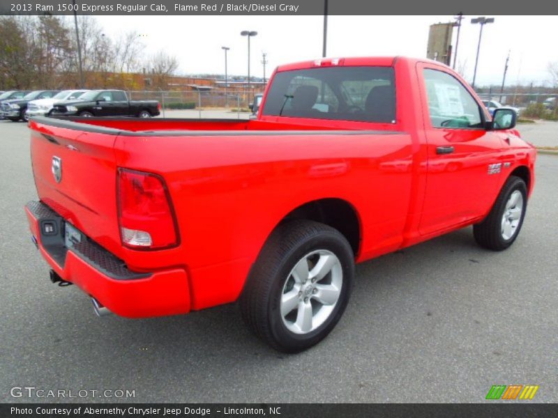 Flame Red / Black/Diesel Gray 2013 Ram 1500 Express Regular Cab