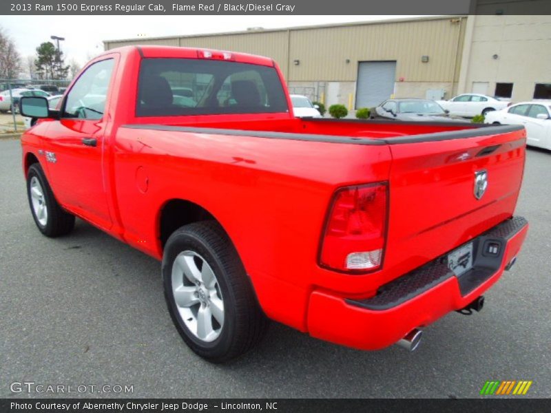 Flame Red / Black/Diesel Gray 2013 Ram 1500 Express Regular Cab