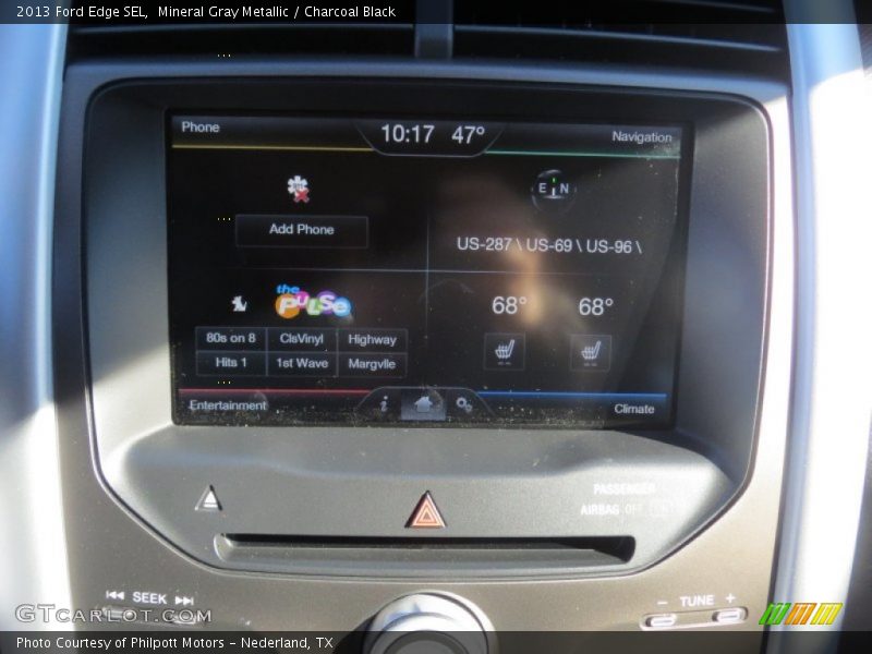 Mineral Gray Metallic / Charcoal Black 2013 Ford Edge SEL