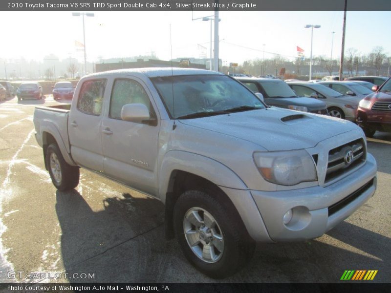 Silver Streak Mica / Graphite 2010 Toyota Tacoma V6 SR5 TRD Sport Double Cab 4x4