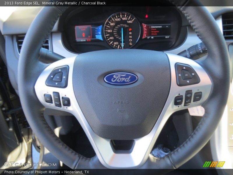 Mineral Gray Metallic / Charcoal Black 2013 Ford Edge SEL