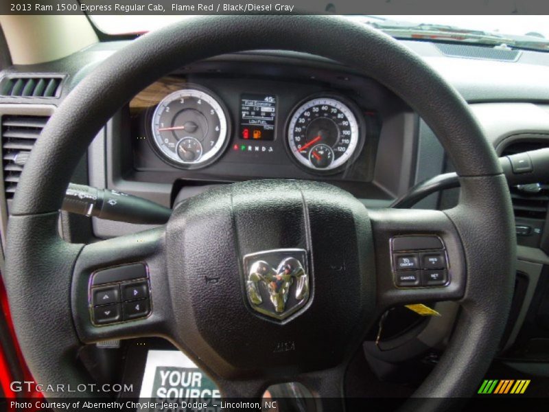 Flame Red / Black/Diesel Gray 2013 Ram 1500 Express Regular Cab