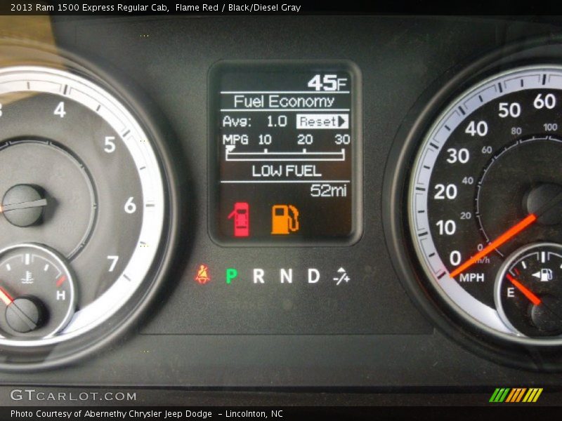 Flame Red / Black/Diesel Gray 2013 Ram 1500 Express Regular Cab