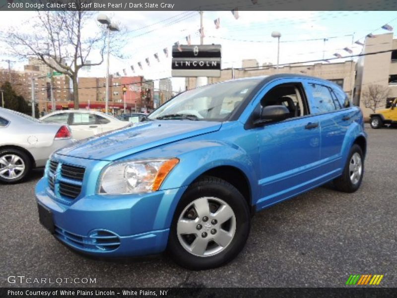 Surf Blue Pearl / Dark Slate Gray 2008 Dodge Caliber SE
