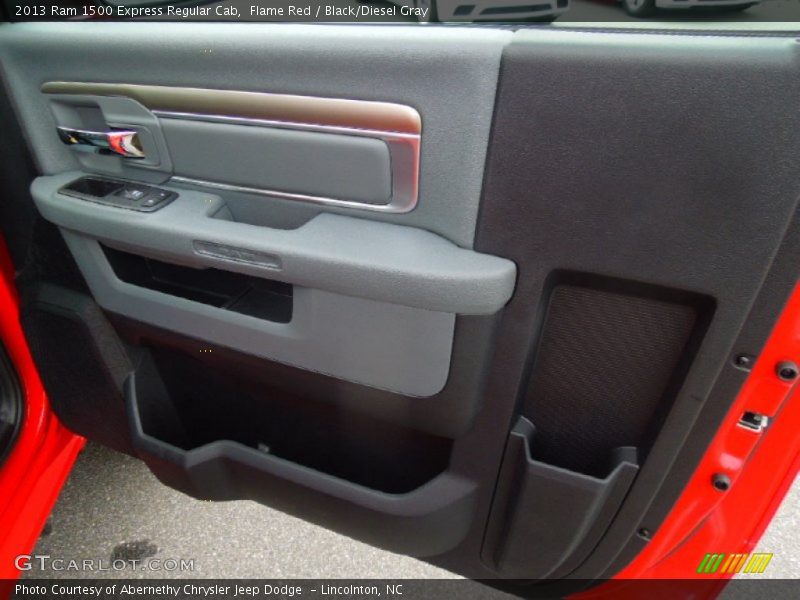 Flame Red / Black/Diesel Gray 2013 Ram 1500 Express Regular Cab