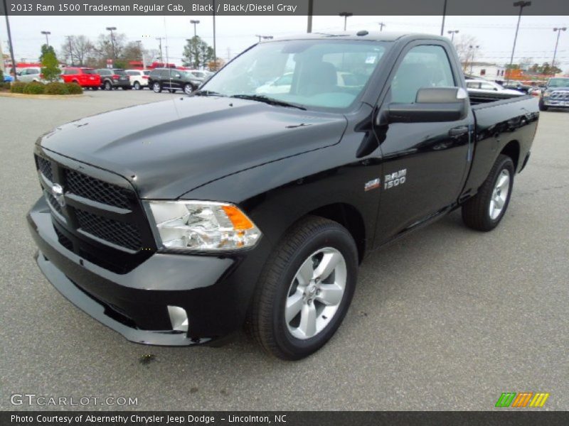 Black / Black/Diesel Gray 2013 Ram 1500 Tradesman Regular Cab