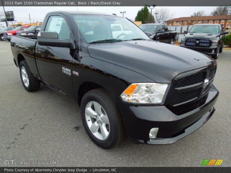 Black / Black/Diesel Gray 2013 Ram 1500 Tradesman Regular Cab