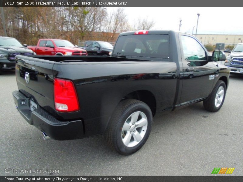 Black / Black/Diesel Gray 2013 Ram 1500 Tradesman Regular Cab