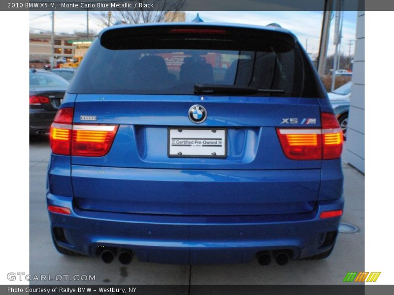 Monte Carlo Blue Metallic / Black 2010 BMW X5 M