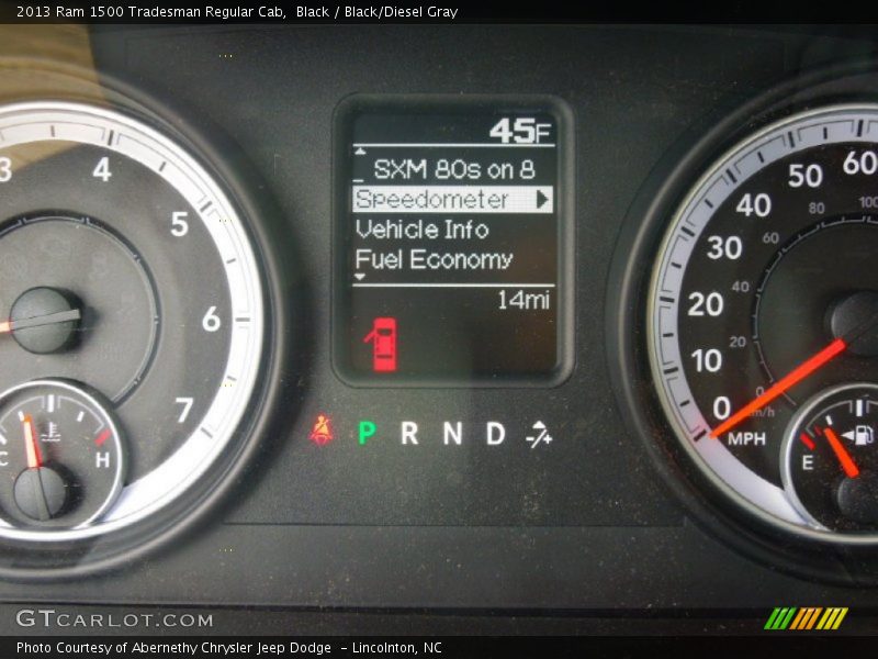 Black / Black/Diesel Gray 2013 Ram 1500 Tradesman Regular Cab